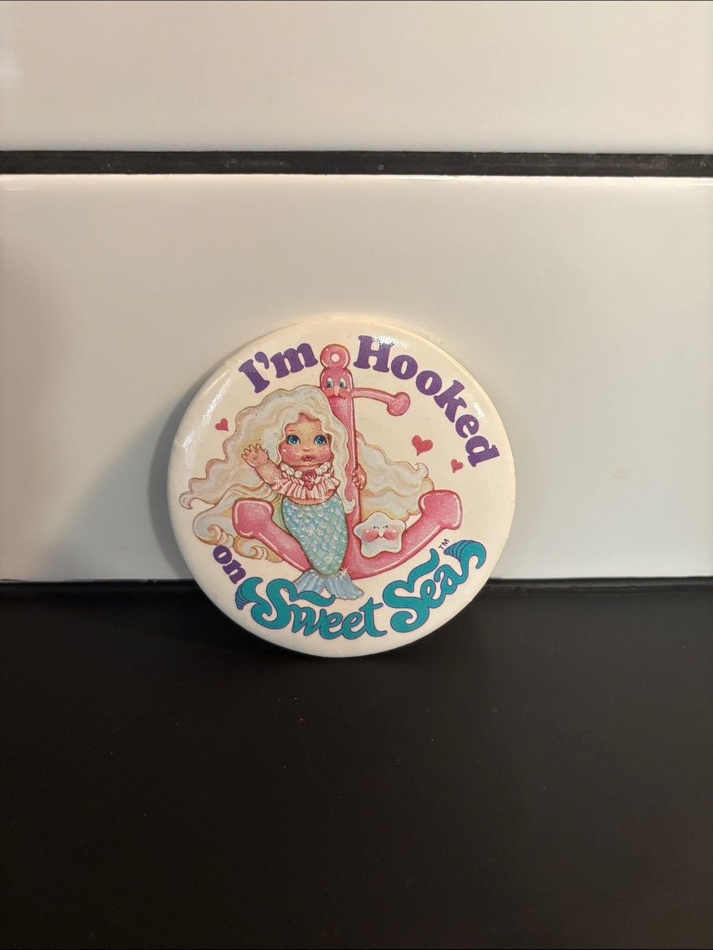 Vintage 80’s Sweet Seas Avon Promotional Pin Button